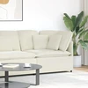 Modulinė kampinė sofa su pagalvėlėmis, kreminės spalvos, 100 cm
