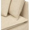 Modulinė kampinė sofa su pagalvėlėmis, kreminės spalvos, 100 cm