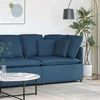 Modulinė kampinė sofa su pagalvėlėmis, mėlyna, 100 cm