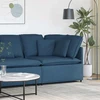 Modulinė kampinė sofa su pagalvėlėmis, mėlyna, 100 cm