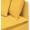 Modulinė kampinė sofa su pagalvėlėmis, šviesiai geltona, 100 cm