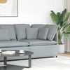 Modulinė kampinė sofa su pagalvėlėmis, šviesiai pilka, 100 cm