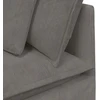 Modulinė kampinė sofa su pagalvėlėmis, šviesiai pilka, 100 cm