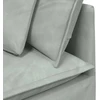 Modulinė kampinė sofa su pagalvėlėmis, šviesiai pilka, 100 cm