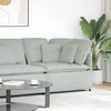 Modulinė kampinė sofa su pagalvėlėmis, šviesiai pilka, 100 cm
