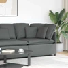 Modulinė kampinė sofa su pagalvėlėmis, tamsiai pilka, 100 cm