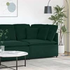 Modulinė kampinė sofa su pagalvėlėmis, tamsiai žalia, 100 cm