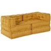 Modulinė sofa 2 pcs Geltona 140 x 70 x 56 cm Audinys