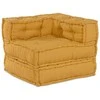 Modulinė sofa 2 pcs Geltona 140 x 70 x 56 cm Audinys