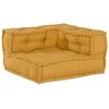 Modulinė sofa 2 pcs Geltona 140 x 70 x 56 cm Audinys