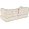 Modulinė sofa 2 pcs Kreminė 140 x 70 x 56 cm Audinys