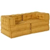 Modulinė sofa 2 vnt. Audinys Geltona 140 x 70 x 56 cm