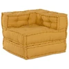 Modulinė sofa 2 vnt. Audinys Geltona 140 x 70 x 56 cm