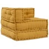 Modulinė sofa 3 pcs Geltona audinys