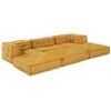 Modulinė sofa 3 pcs Geltona audinys