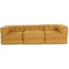 Modulinė sofa 3 pcs Geltona audinys