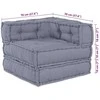 Modulinė sofa Audinys Pilka 210 x 70 x 56 cm