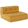 Modulinė sofa Audinys Geltona 210 x 140 x 56 cm