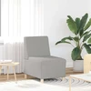 Modulinė sofa be porankių, debesų pilka, 55 cm, audinys