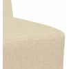 Modulinė sofa be porankių, kreminės spalvos, 55 cm, audinys