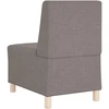 Modulinė sofa be porankių, pilkai ruda, 55 cm, audinys