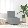 Modulinė sofa be porankių, šviesiai pilka, 55 cm, audinys