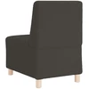 Modulinė sofa be porankių, tamsiai pilka, 55 cm, garbanotas, vilnonį audinį