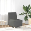 Modulinė sofa be porankių, tamsiai pilka, 55 cm, audinys