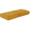 Modulinė sofa, geltona, 70x70x36, audinys