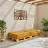 Modulinė sofa, geltona, 70x70x36, audinys