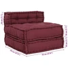 Modulinė sofa, kaštoninės spalvos, 70x70x54 cm, audinys