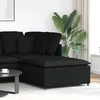 Modulinė sofa-kojų pakojė, juoda, 100x100x48 cm
