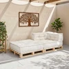 Modulinė sofa, kreminės spalvos, 70x70x54 cm, audinys
