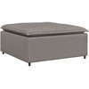Modulinė sofa, pakojų modulis, pilkai ruda, 100x100x48 cm