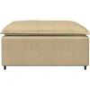 Modulinė sofa, pakojų modulis, pilkai žalia, 100x100x48 cm