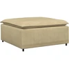 Modulinė sofa, pakojų modulis, pilkai žalia, 100x100x48 cm