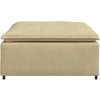 Modulinė sofa, pakojų modulis, pilkai žalia, 100x100x48 cm