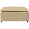 Modulinė sofa, pakojų modulis, pilkai žalia, 100x100x48 cm