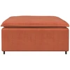Modulinė sofa, pakojų modulis, raudonai oranžinė, 100x100x48 cm