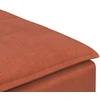 Modulinė sofa, pakojų modulis, raudonai oranžinė, 100x100x48 cm