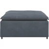Modulinė sofa, pakojų modulis, tamsiai pilka, 100x100x48 cm