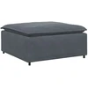 Modulinė sofa, pakojų modulis, tamsiai pilka, 100x100x48 cm