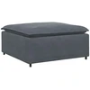 Modulinė sofa, pakojų modulis, tamsiai pilka, 100x100x48 cm