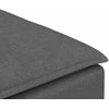 Modulinė sofa, pakojų modulis, tamsiai pilka, 100x100x48 cm