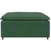 Modulinė sofa, pakojų modulis, tamsiai žalia, 100x100x48 cm