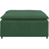 Modulinė sofa, pakojų modulis, tamsiai žalia, 100x100x48 cm