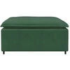 Modulinė sofa, pakojų modulis, tamsiai žalia, 100x100x48 cm