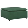 Modulinė sofa, pakojų modulis, tamsiai žalia, 100x100x48 cm