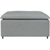 Modulinė sofa, pakojų pakojis, šviesiai pilka, 100x100x48 cm
