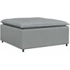 Modulinė sofa, pakojų pakojis, šviesiai pilka, 100x100x48 cm